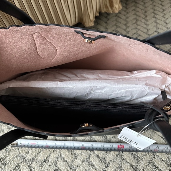 NWT H&M Elegant Black Tote Bag - Picture 5 of 10